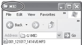 PANASONIC RR-XS350E - Right-click to open the folder. - 1