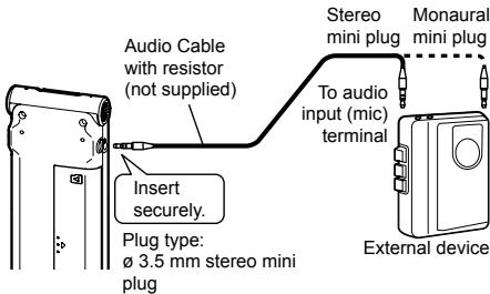 PANASONIC RR-XS350E - Copying to other devices - 1