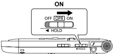 PANASONIC RR-XS350E - OPR/HOLD switch: - 1