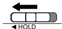 PANASONIC RR-XS350E - To switch the Hold function on: - 1