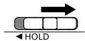 PANASONIC RR-XS350E - To switch the Hold function off: - 1