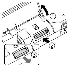 PANASONIC RR-XS350E - To remove the SD card: - 1
