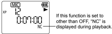 PANASONIC RR-XS350E - Reducing noise during playback (NOISE CANCEL) - 3