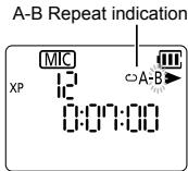 PANASONIC RR-XS350E - Press [ERASE/A-BC] while playing. - 1