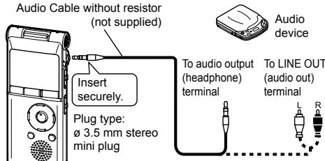 PANASONIC RR-XS350E - Recording from other devices - 3