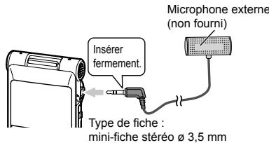 PANASONIC RR-XS350E - Enregister en branchant un microphone externe - 1