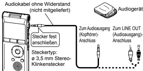PANASONIC RR-XS350E - Aufnahme von anderen Geräten - 1