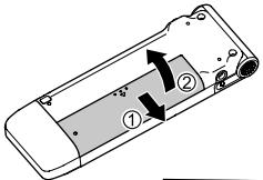 PANASONIC RR-XS350E - Einlagen der Batterie - 1