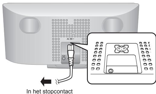 PANASONIC SC-HC05 - Sluit het AC-netsnoer aan - 1