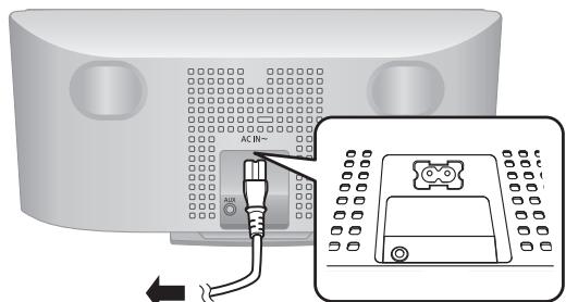 PANASONIC SC-HC05 - Raccorder le cordon d'alimentation secteur - 1