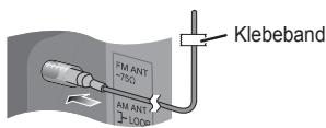 PANASONIC SC-HC15EG - Verbinden Sie die FM (UKW)-Zimmerantenne. - 1