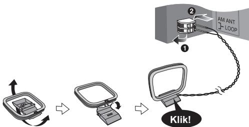 PANASONIC SC-HC15EG - Sluit de AM-raamantenne aan. - 1