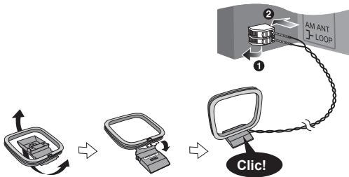 PANASONIC SC-HC15EG - Raccorder l'antenne-cadre AM. - 1