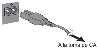PANASONIC SC-HC27 - Conecte el cable de alimentacion de CA. - 1