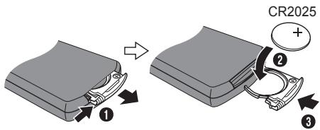 PANASONIC SC-HC27 - Sustituir la pila - 1