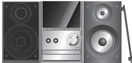 PANASONIC SC-PM500 - Aufstellung der Lautsprecher - 1