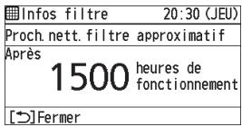 PANASONIC CZRTC4 - Confirmer la durée de fonctionnement jusqu'au prochain nettoyage. - 4