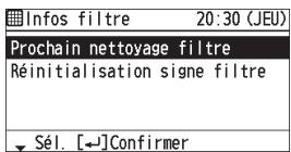 PANASONIC CZRTC4 - Confirmer la durée de fonctionnement jusqu'au prochain nettoyage. - 2