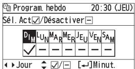PANASONIC CZRTC4 - Sélectionnez [√] pour tous les jours où la minuterie est utilisée. - 2