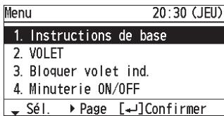 PANASONIC CZRTC4 - Sélectionnez l'élément du menu. - 2