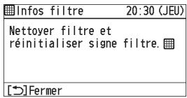PANASONIC CZRTC4 - Confirmer la durée de fonctionnement jusqu'au prochain nettoyage. - 5