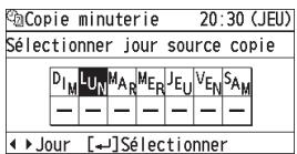 PANASONIC CZRTC4 - Sélectionnez [√] pour tous les jours cibles de copie. - 4