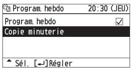 PANASONIC CZRTC4 - Sélectionnez [√] pour tous les jours cibles de copie. - 3