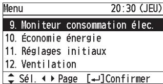 PANASONIC CZRTC4 - Sélectionnez l'élément du menu. - 4
