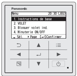 PANASONIC CZRTC4 - Affichez l'écran du menu. - 1