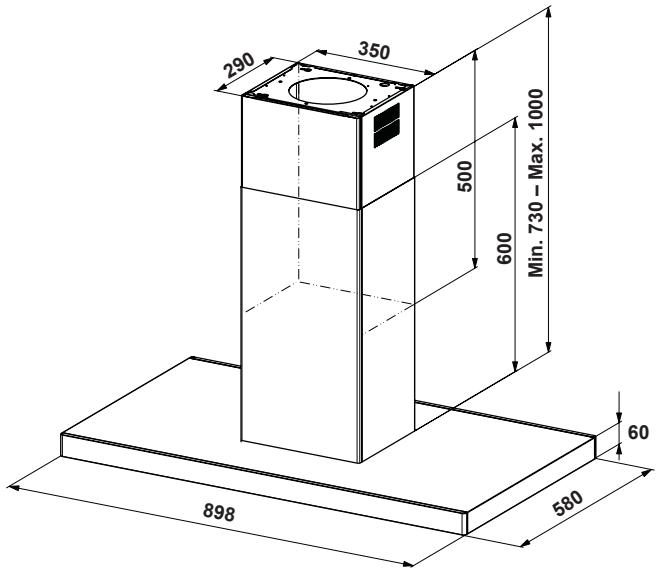 PANASONIC KHTX65CB - Abmessungen - 3