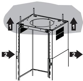 PANASONIC KHTX65CB - Fixation du cadre - 1