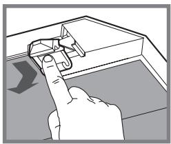 PANASONIC KHTX65CB - Auswechseln des optionalen Kohlefilters (Umluftbetrieb) - 1