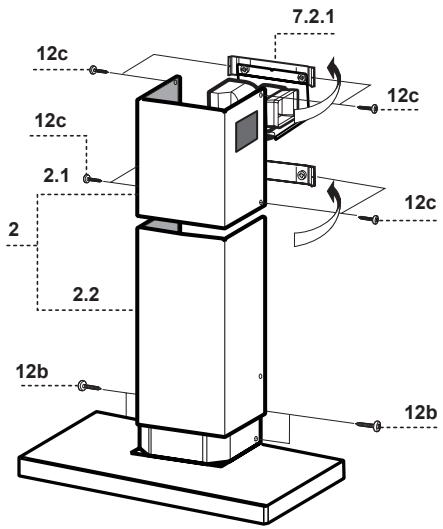 PANASONIC KHTX65CB - Assemblage de cheminée inférieure - 1
