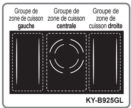 PANASONIC KYB915ABEPG - Groupes de zone de cuisson - 1