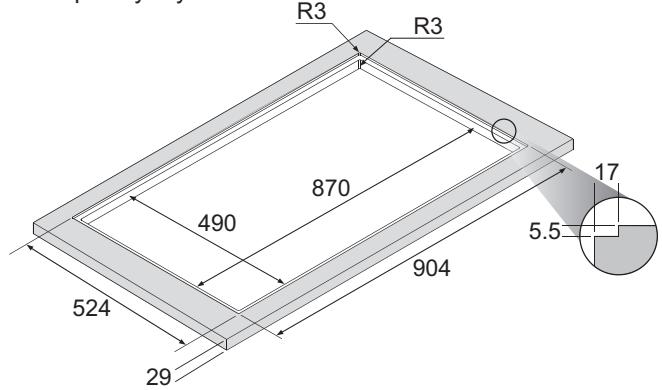 PANASONIC KYB915ABEPG - Installing the appliance as flush-fitting - 1