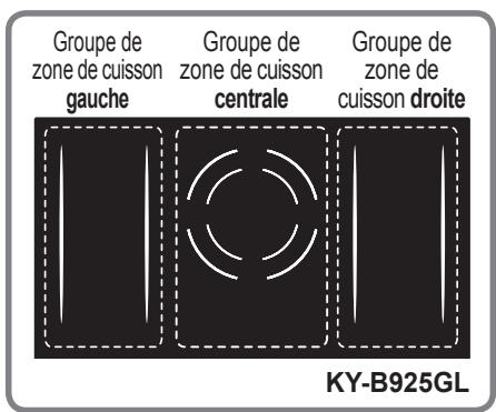 PANASONIC KYB925GLEPG - Groupes de zone de cuisson - 1