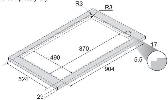 PANASONIC KYB925GLEPG - Installing the appliance as flush-fitting - 1