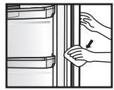 PANASONIC NR-BN31EX1 - Turdichtungsöffnung - 1