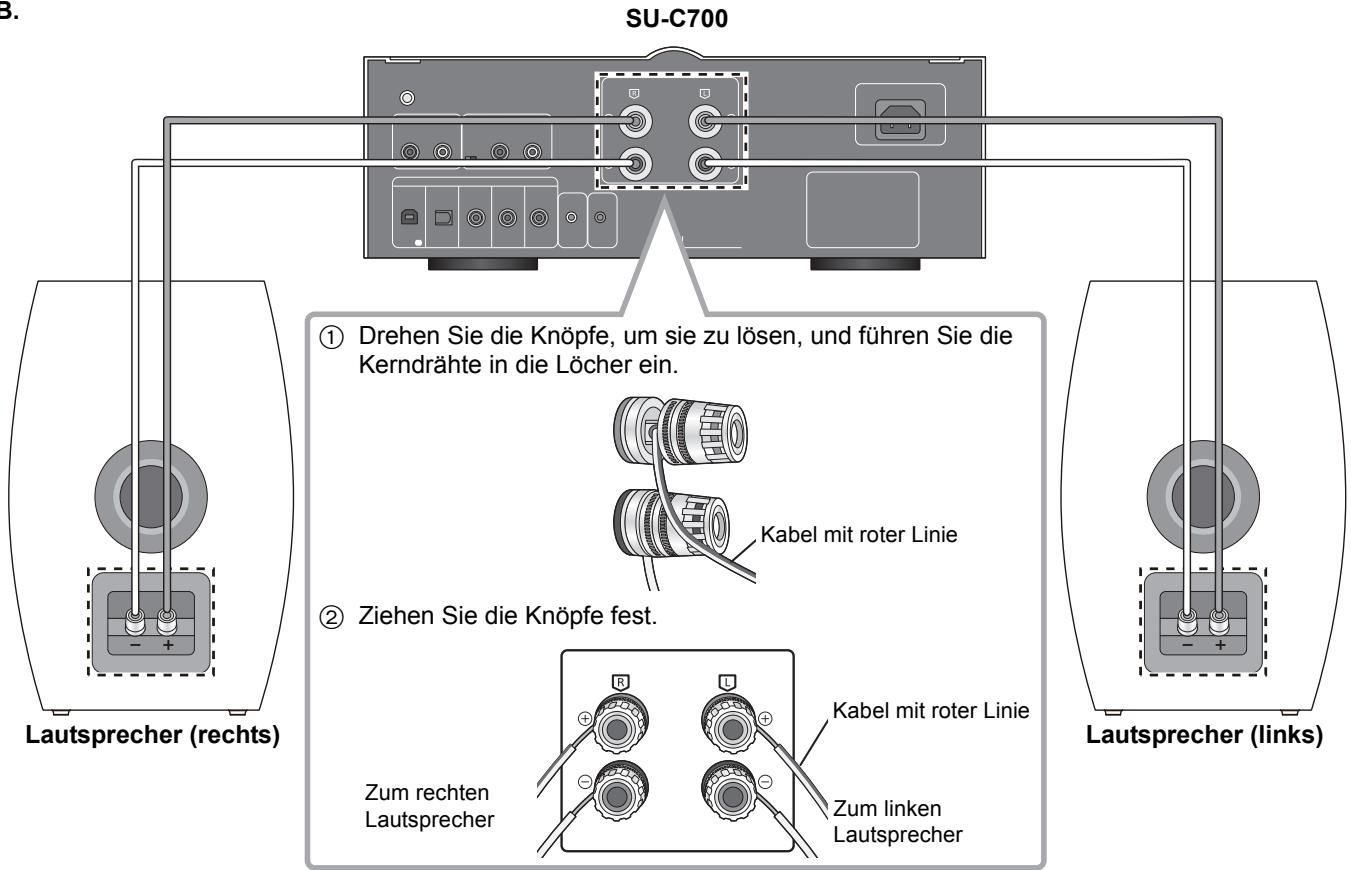 PANASONIC SBC700E - Anschluss über einen Verstärker - 1