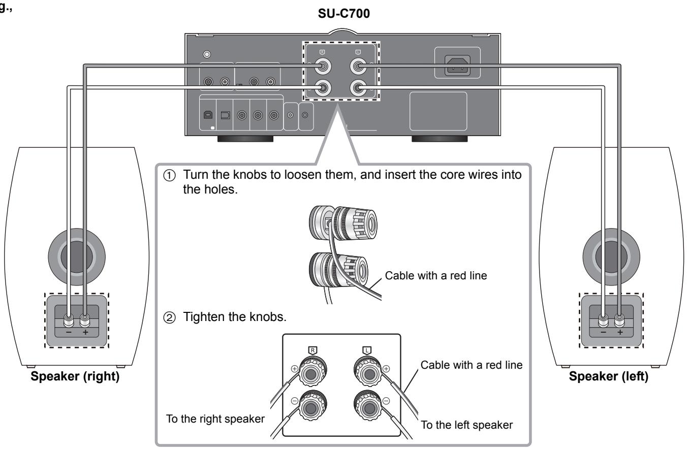 PANASONIC SBC700E - Connecting with an amplifier - 1
