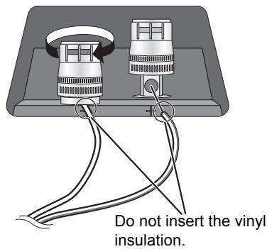 PANASONIC SBC700E - Connecting the speaker cables - 4