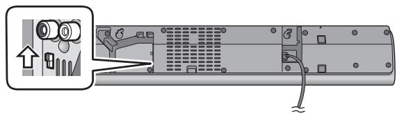 PANASONIC SC-HTB18EB - Schuif de MULTI-HOEK-schakelaar maar "WALL MOUNT". - 1