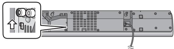 PANASONIC SC-HTB18EB - Deslice el interruptor MULTI ANGLE a "WALL MOUNT". - 1