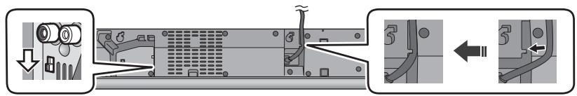 PANASONIC SC-HTB18EB - Schuif de MULTI-HOEK-schakelaar maar "RACK/TABLE TOP". - 1