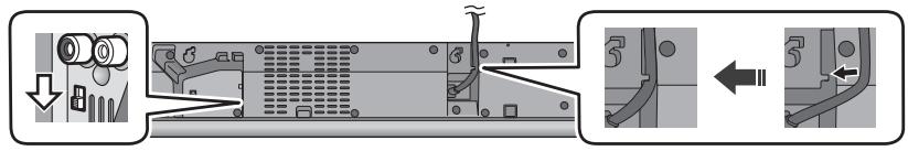 PANASONIC SC-HTB18EB - Schieber den MEHRWINKEL-Schalter auf "RACK/TABLE TOP". - 1