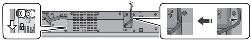 PANASONIC SC-HTB18EB - Spostare il commutatore MULTI ANGOLO su "RACK/TABLE TOP". - 1