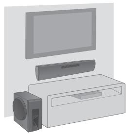 PANASONIC SC-HTB18EB - Bei der Anbringung des Hauptgeräts an einer Wand - 2