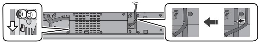 PANASONIC SC-HTB18EB - Faites glisser le commutateur MULTI ANGLE sur "rack/table TOP". - 1