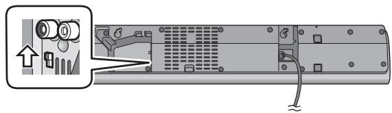 PANASONIC SC-HTB18EB - Schieben Sie den MEHRWINKEL-Schalter auf "WALL MOUNT". - 1