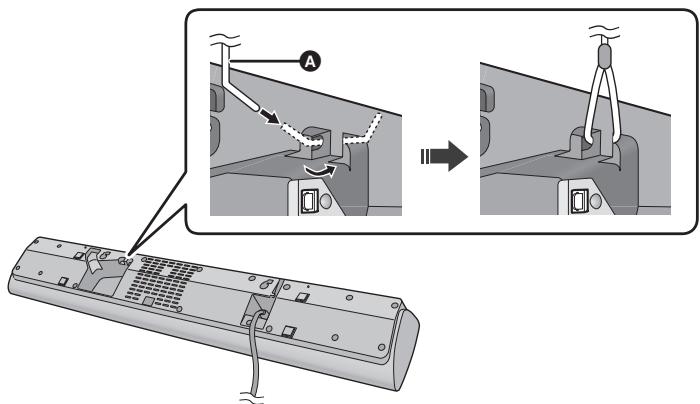 PANASONIC SC-HTB18EB - Bringen Sie das Kabel am Hauptgerät an. - 1